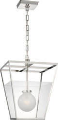 Illume 18" Lantern | Polished Nickel | Clear Glass