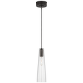 Osvaldo 4" Single Pendant | Bronze | Clear Glass