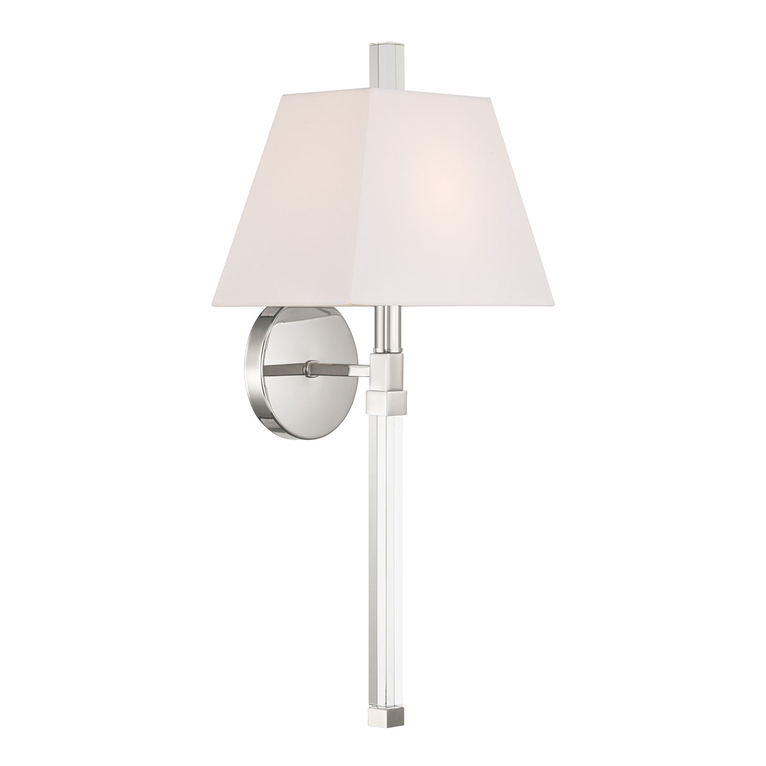 Renee 10'' Polished Nickel Sconce