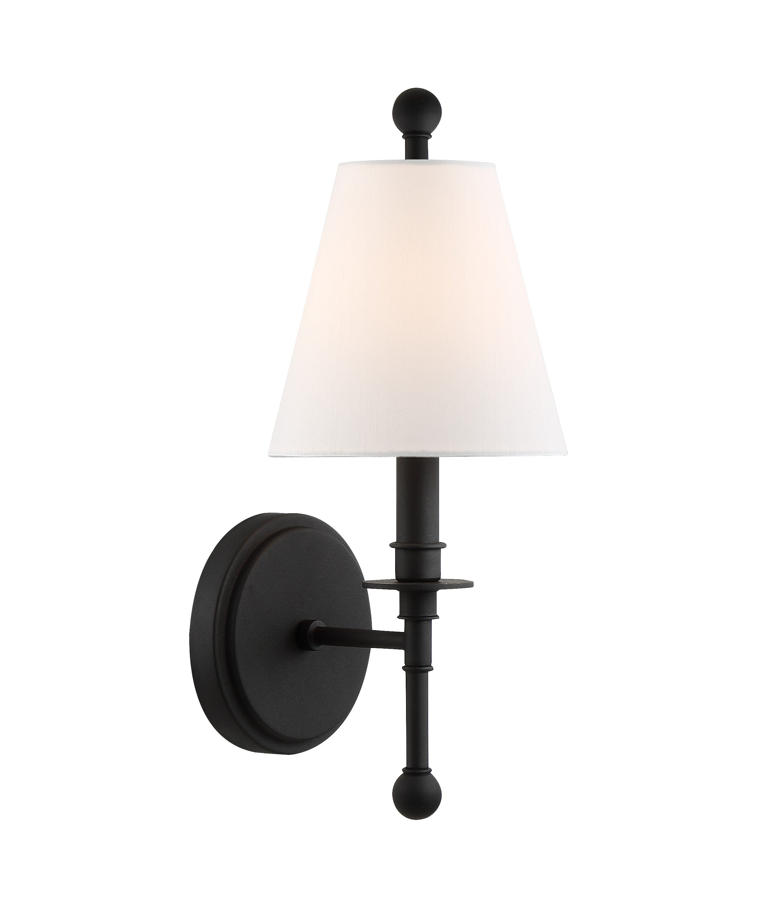 Riverdale 6'' Black Forged Sconce