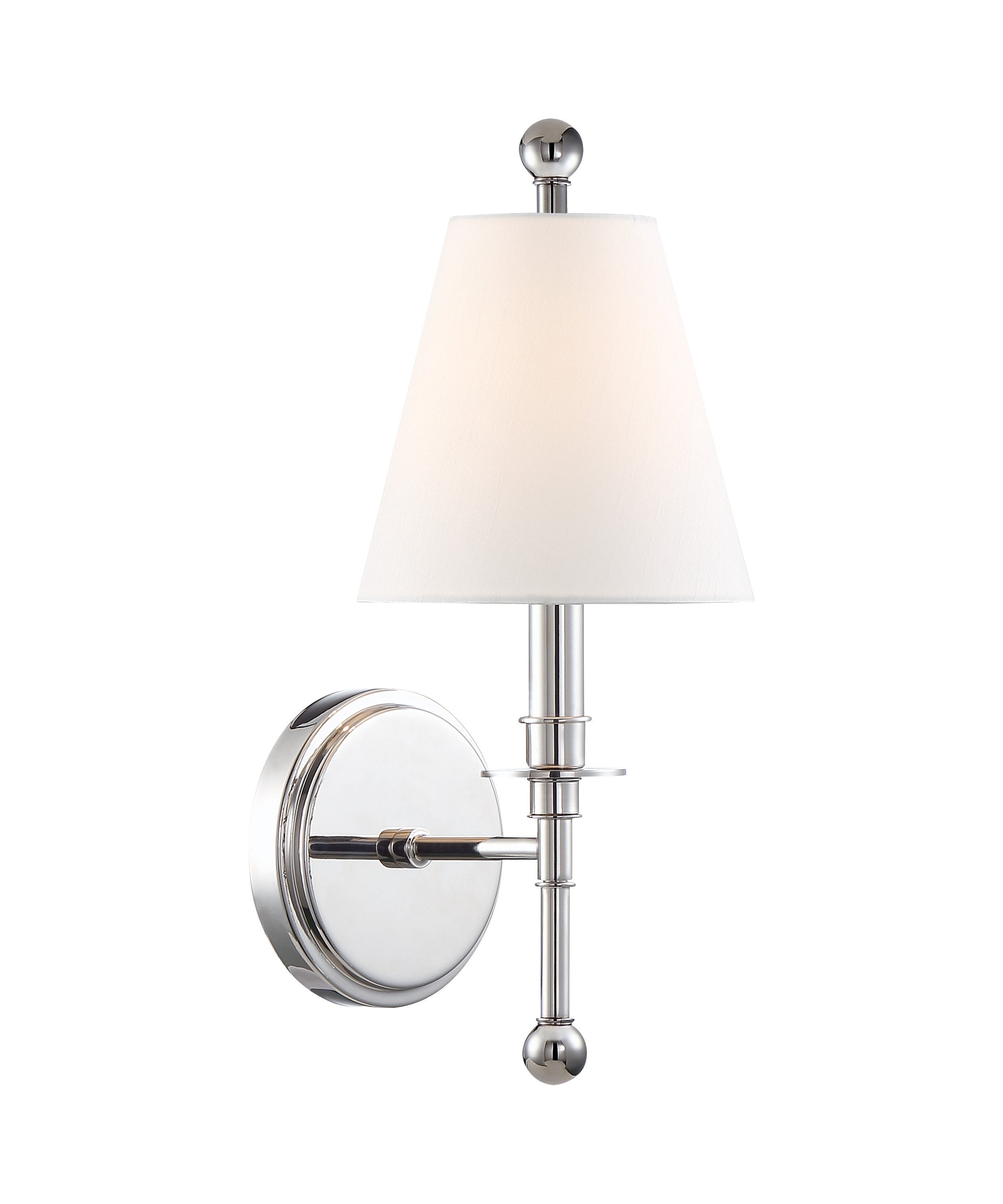Riverdale 6'' Polished Nickel Sconce