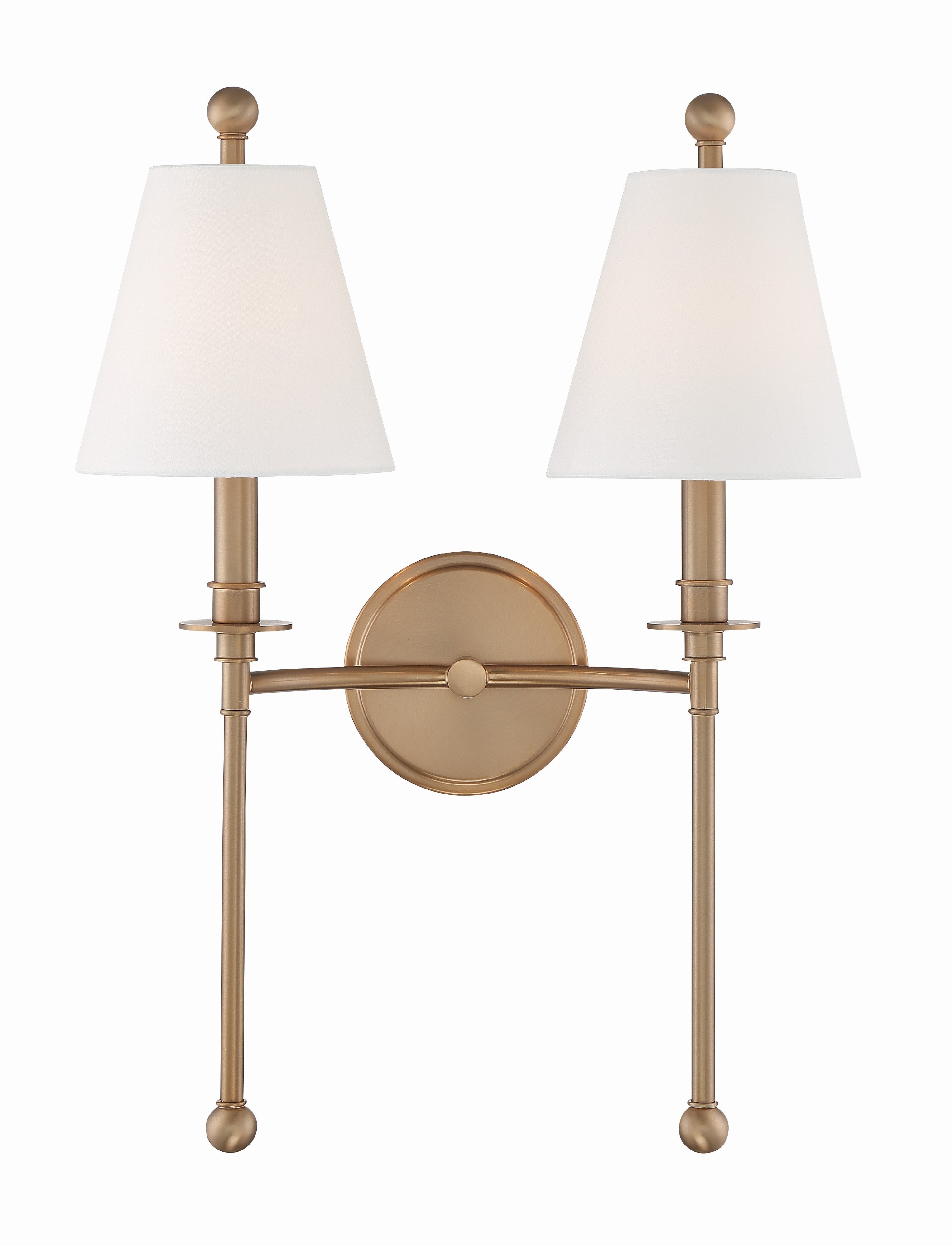 Riverdale 15'' Aged Brass Sconce