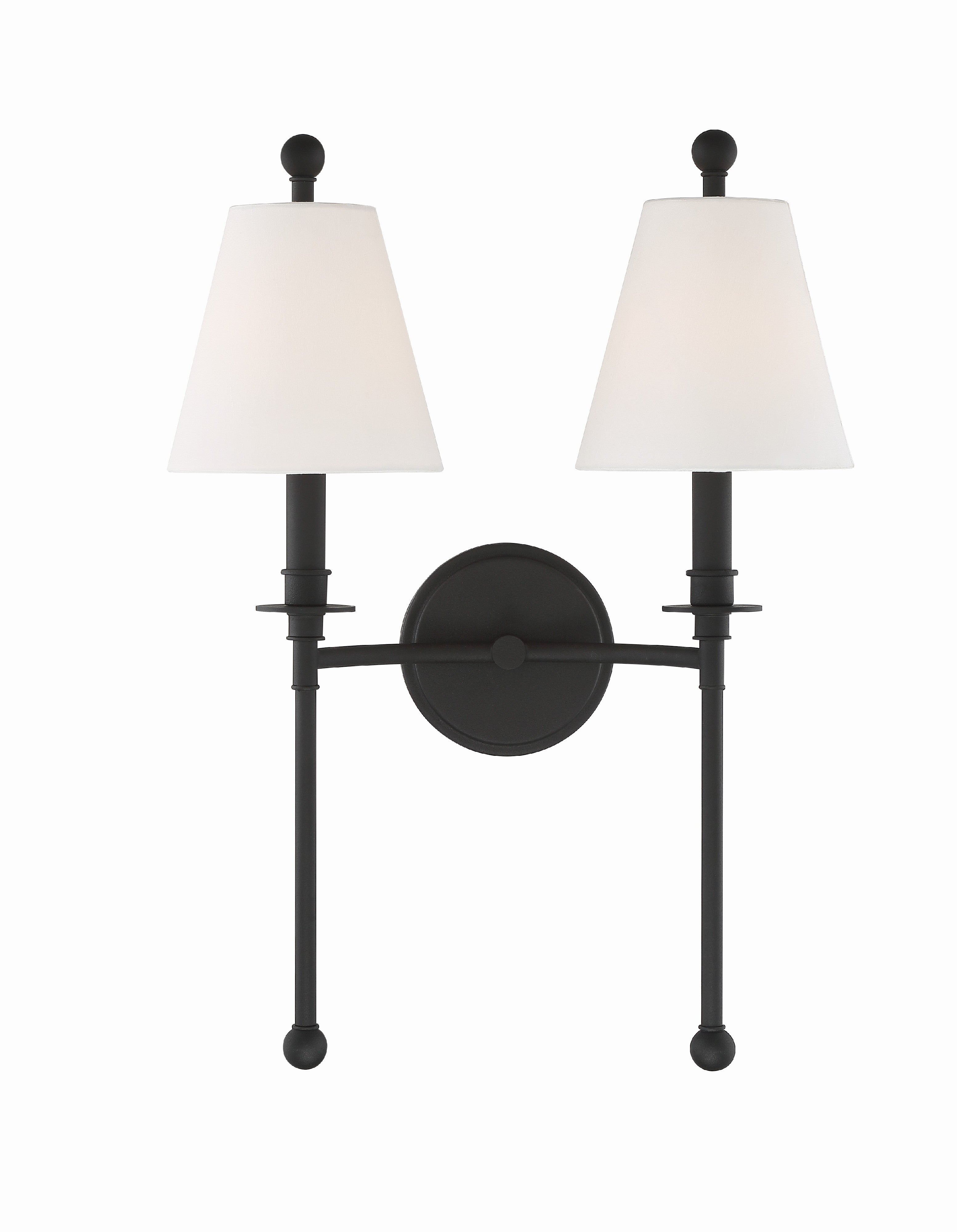 Riverdale 15'' Black Forged Sconce