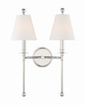 Riverdale 15'' Polished Nickel Sconce