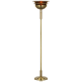 Langton 70" Torchiere Floor Lamp | Natural Brass