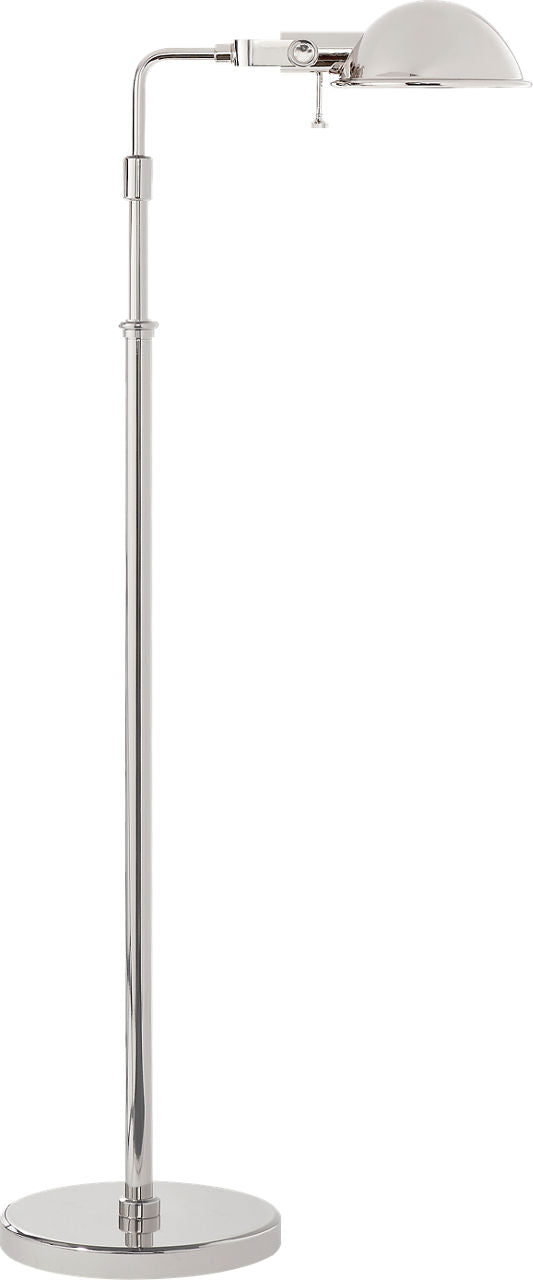 Fairfield Pharmacy Floor Lamp | Polished Nickel