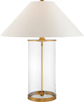 Modern Table Lamp | Natural Brass | White Paper Shade