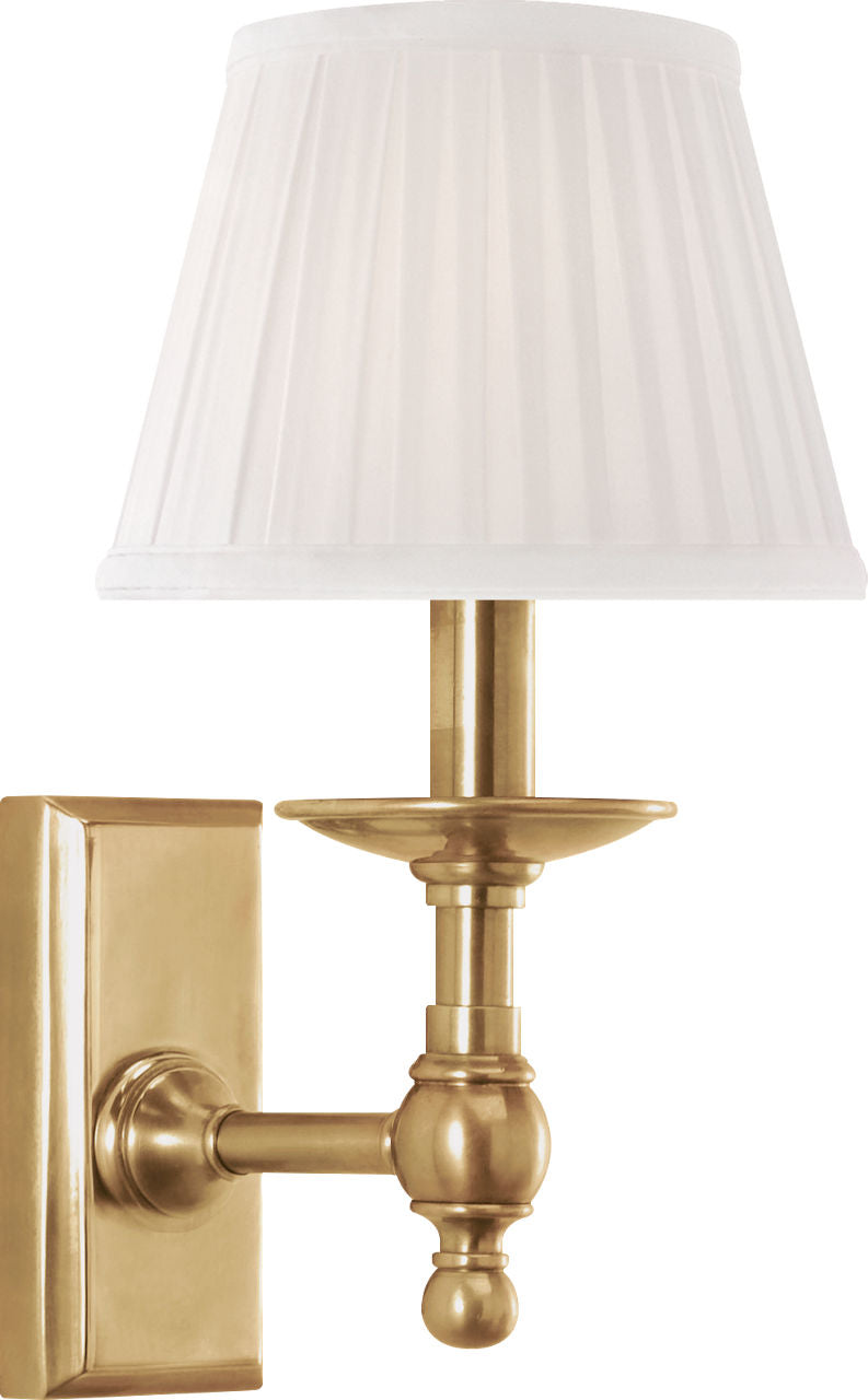 Payson Sconce | Natural Brass | Silk Shade