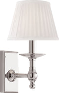 Payson Sconce | Polished Nickel | Silk Shade