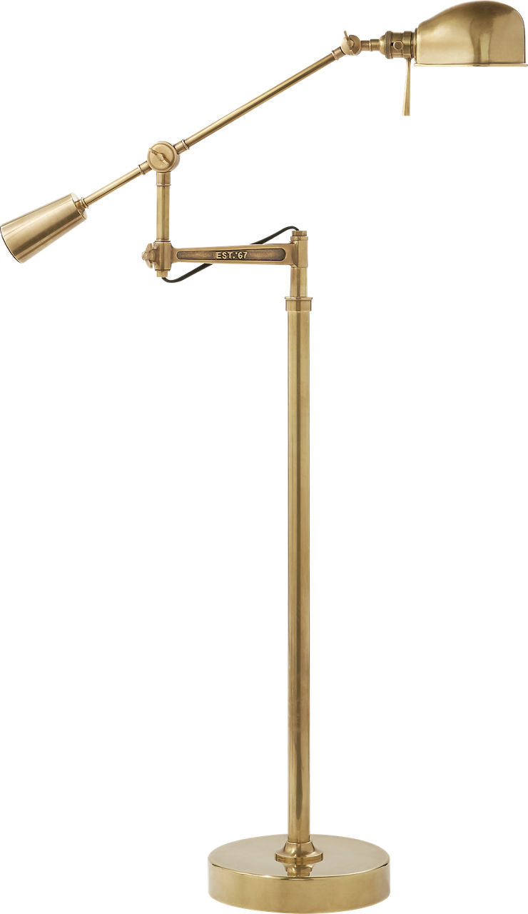 RL '67 Boom Arm Floor Lamp | Natural Brass