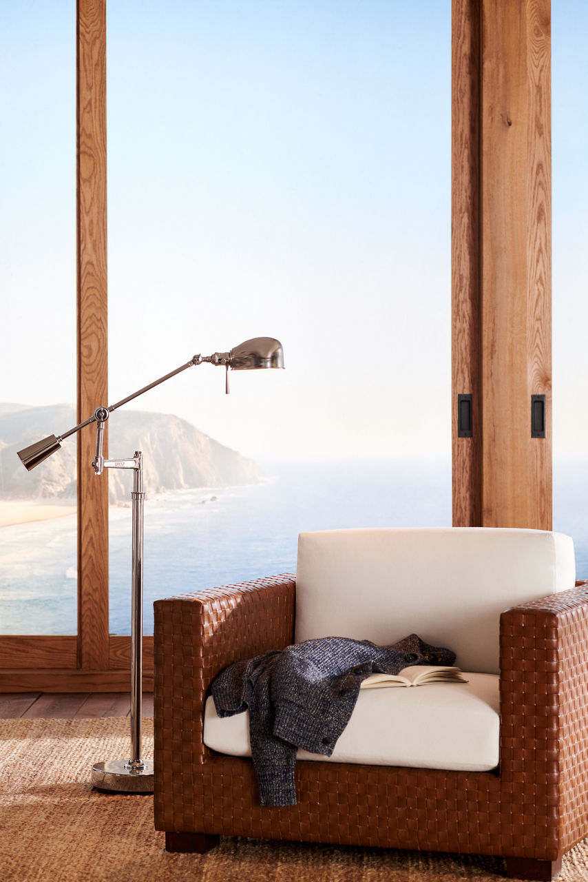 RL '67 Boom Arm Floor Lamp | Polished Nickel