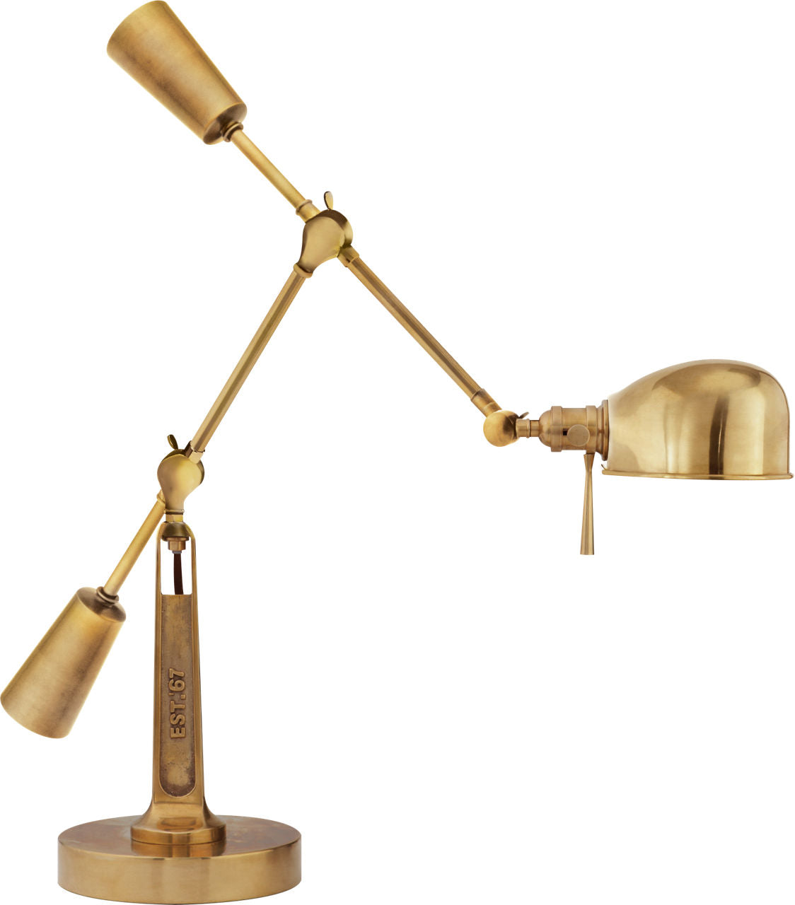 RL '67 Boom Arm Desk Lamp | Natural Brass