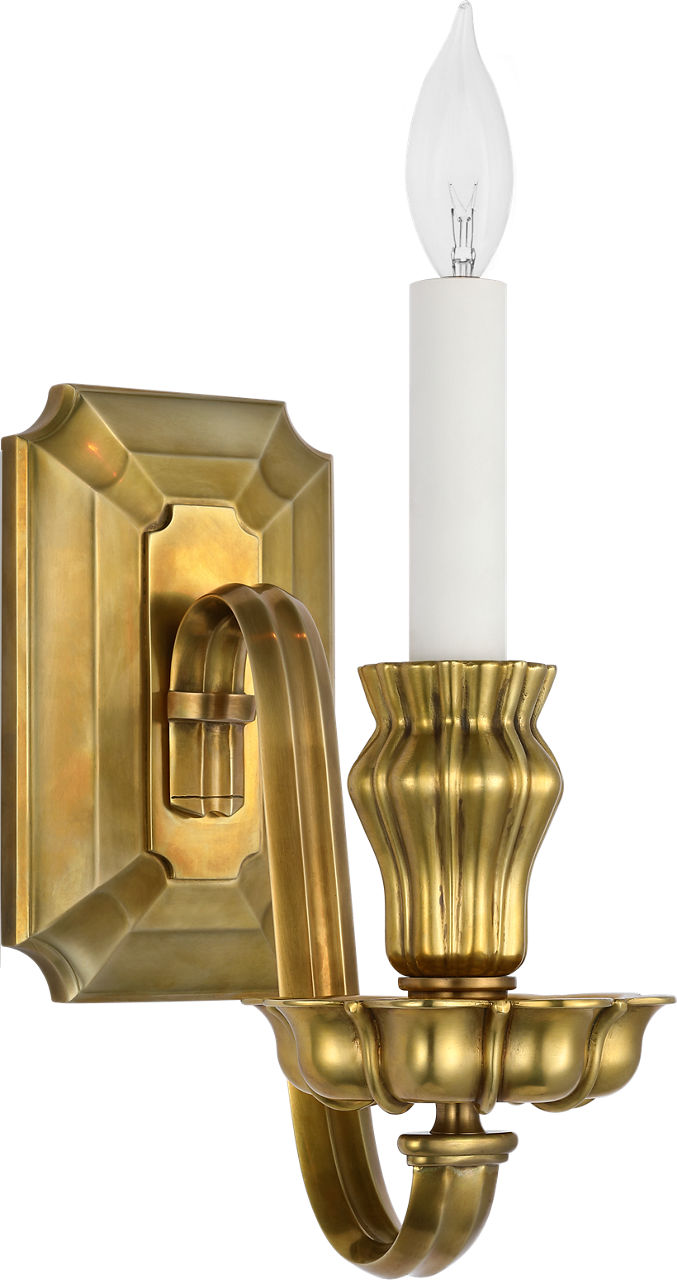 Falaise Single Sconce | Natural Brass