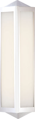 Geneva Small Sconce | Polished Nickel | White Glass