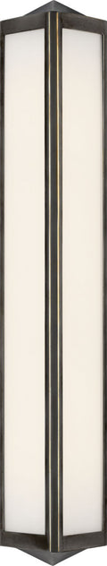 Geneva Medium Sconce | Bronze | White Glass