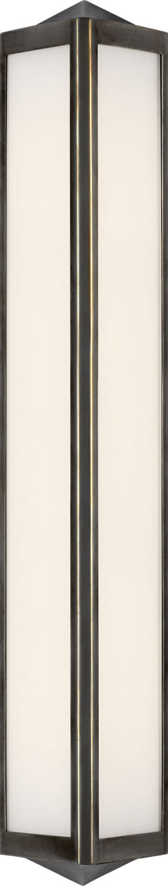 Geneva Medium Sconce | Bronze | White Glass