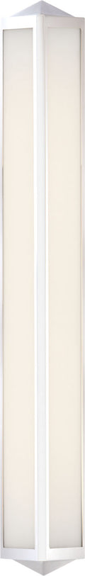 Geneva Large Sconce | Polished Nickel | White Glass