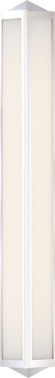 Geneva Large Sconce | Polished Nickel | White Glass