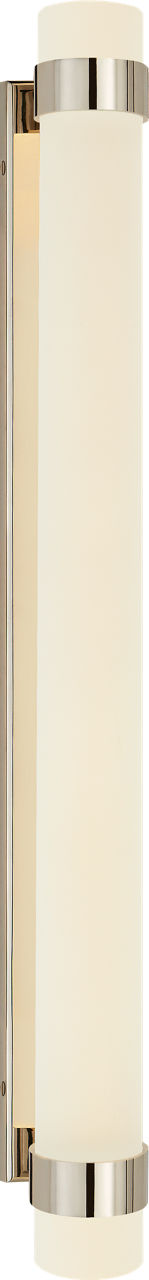 Barton Grande Bath Sconce | Polished Nickel | Etched Crystal