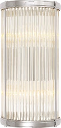 Allen Small Linear Sconce | Polished Nickel and Glass Rods
