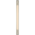 Barrett 30" Linear Bath Light | Polished Nickel | White Glass