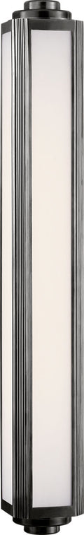 Keating Large Sconce | Bronze | White Glass