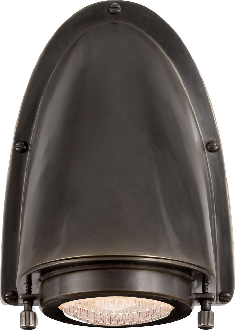 Grant Small Sconce | Bronze | Industrial Prismatic Glass
