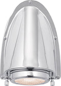 Grant Small Sconce | Polished Nickel | Industrial Prismatic Glass