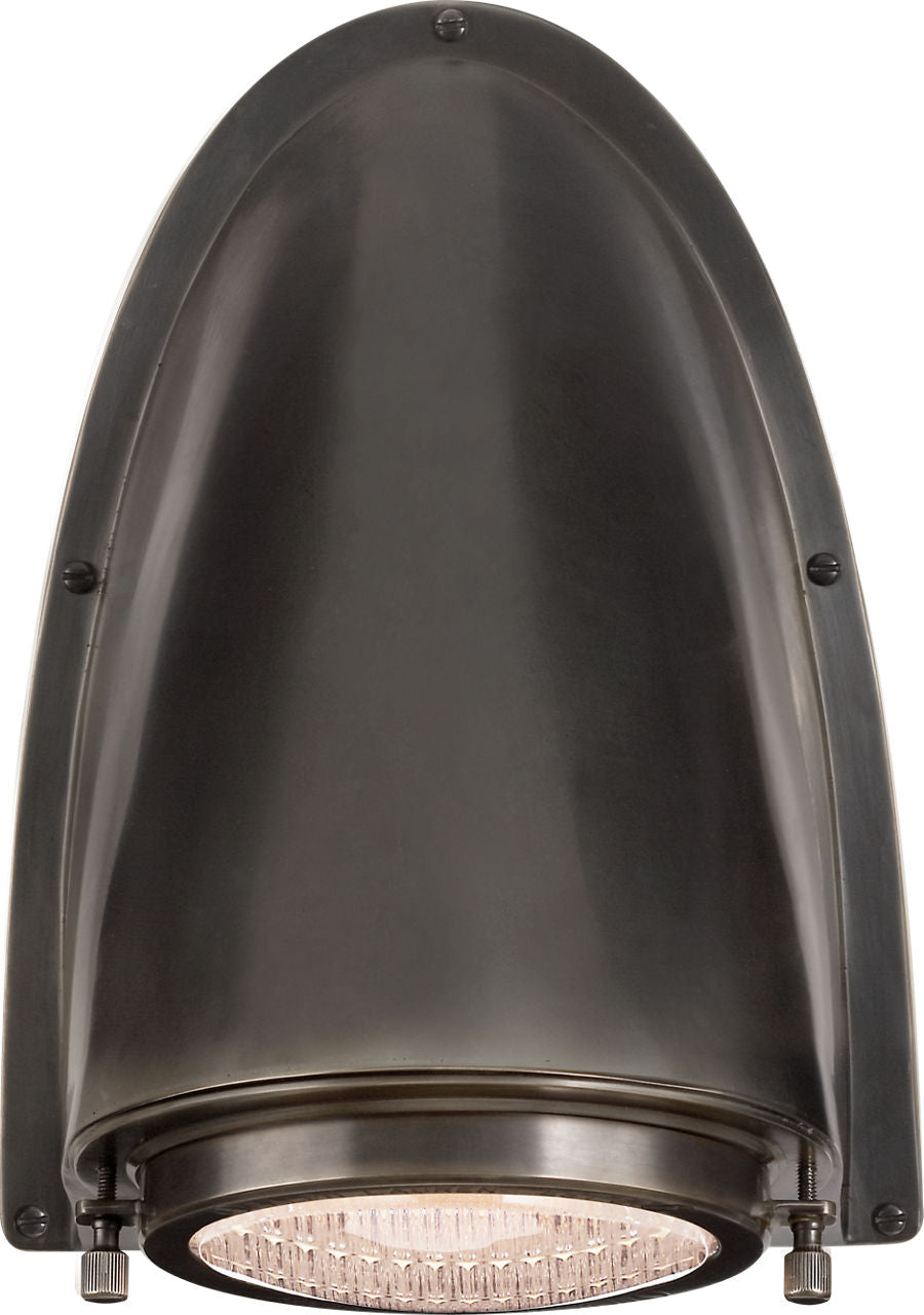 Grant Large Sconce | Bronze | Industrial Prismatic Glass