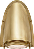 Grant Large Sconce | Natural Brass | Industrial Prismatic Glass