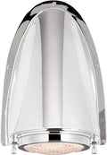 Grant Large Sconce | Polished Nickel | Industrial Prismatic Glass