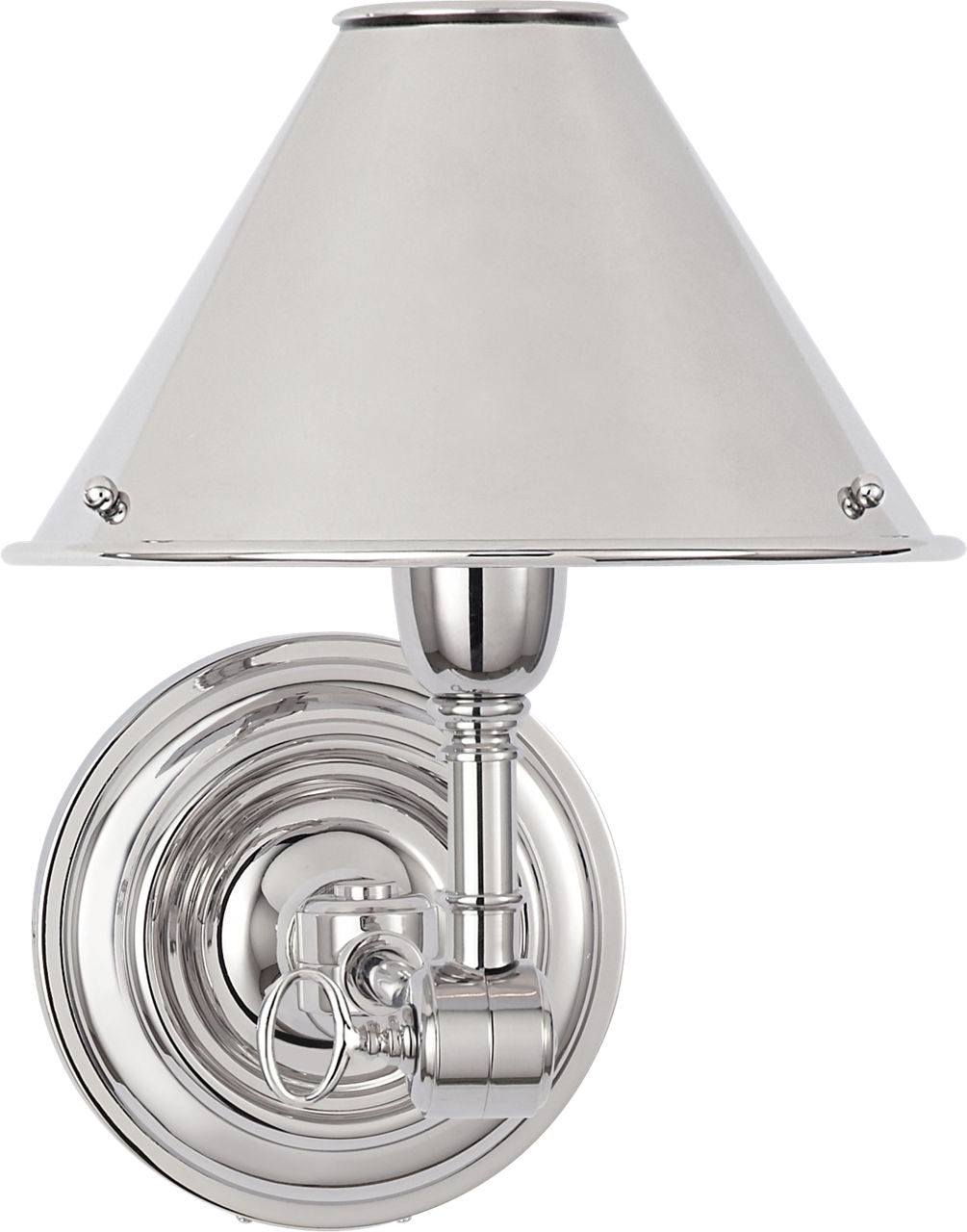 Anette Single Sconce | Polished Nickel