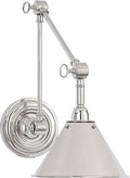 Anette Library Light | Polished Nickel