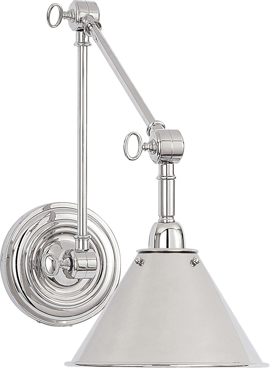 Anette Library Light | Polished Nickel