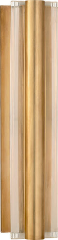 Daley Medium Linear Sconce | Natural Brass | Crystal
