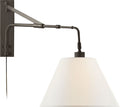 Brompton Extension Swing Arm | Bronze | Linen Shade