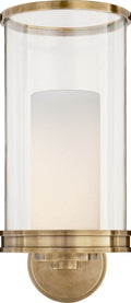 Modern Hurricane Sconce | Natural Brass