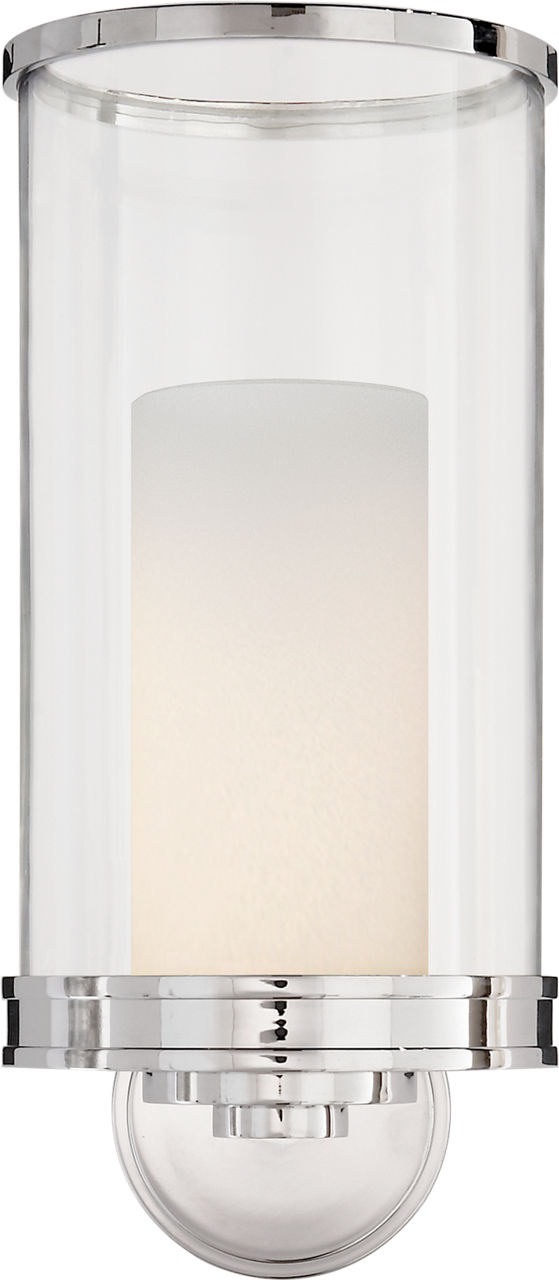 Modern Hurricane Sconce | Polished Nickel