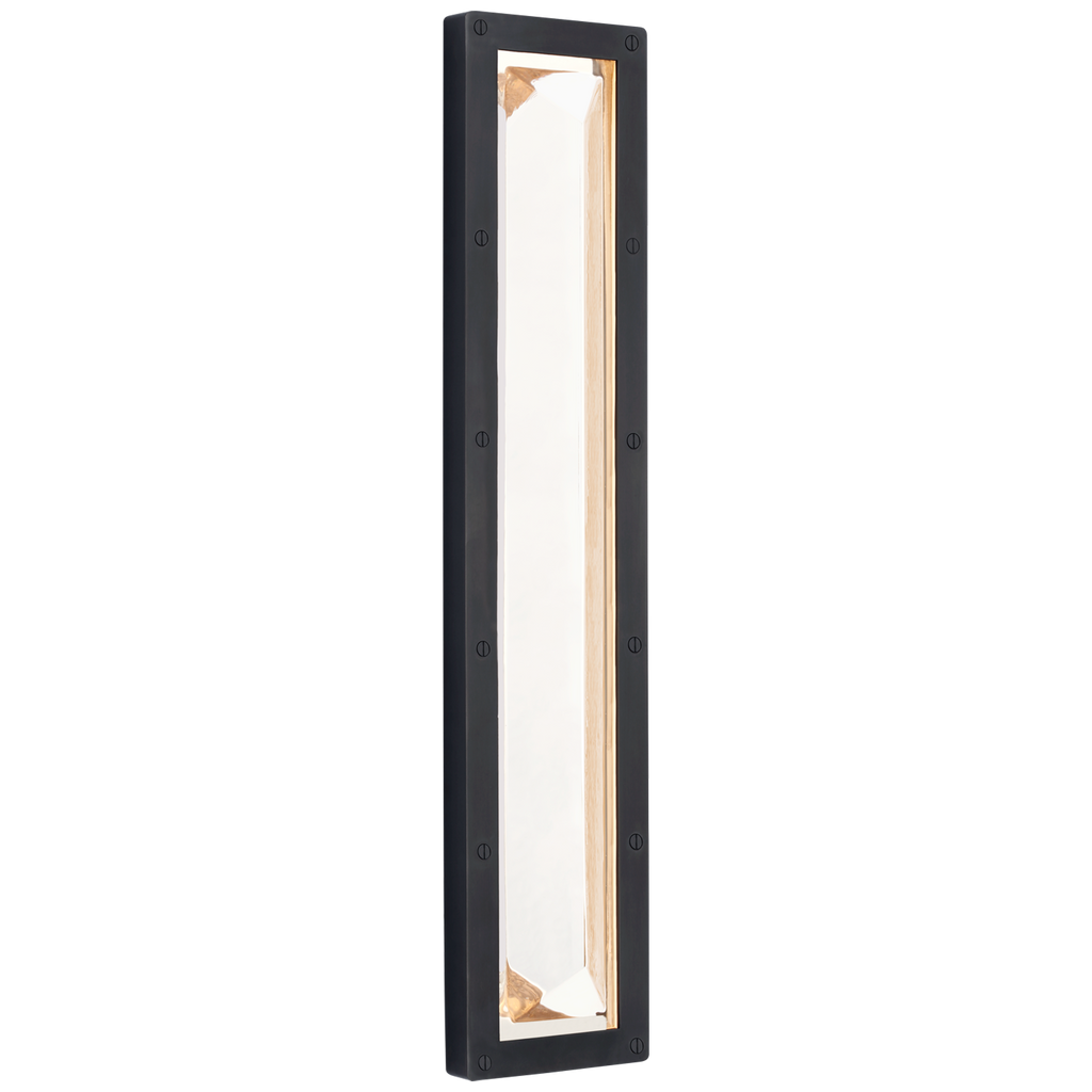 Rolland 27" Sconce | Bronze and Crystal