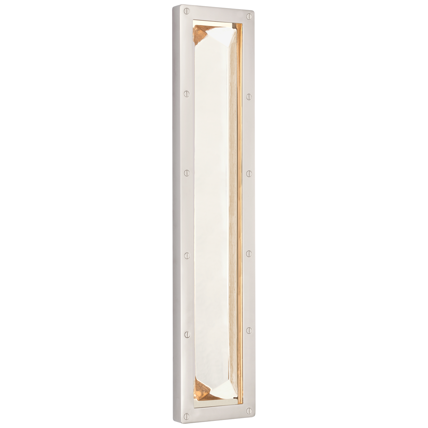 Rolland 27" Sconce | Polished Nickel and Crystal