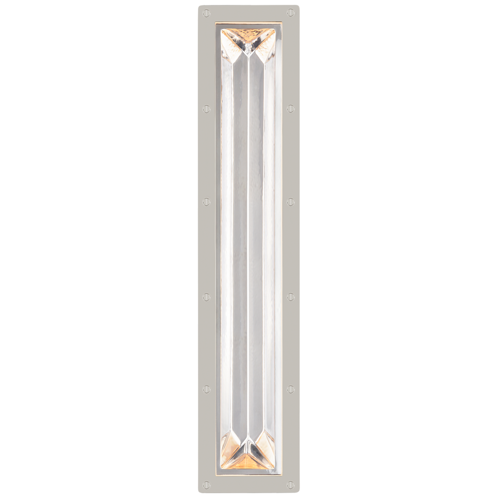 Rolland 27" Sconce | Polished Nickel and Crystal