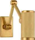 Barrett Mini Double Arm Bed Light | Natural Brass