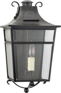 Carrington Small Wall Lantern | French Rust | Clear Glass