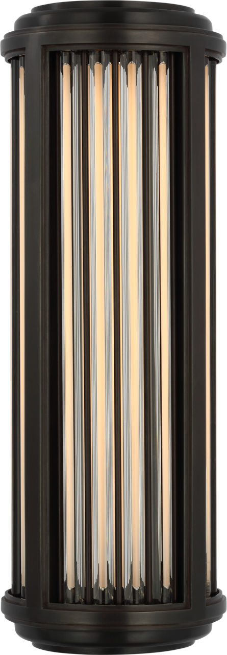 Perren Small Wall Sconce | Bronze and Glass Rods