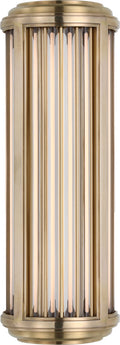 Perren Small Wall Sconce | Natural Brass and Glass Rods
