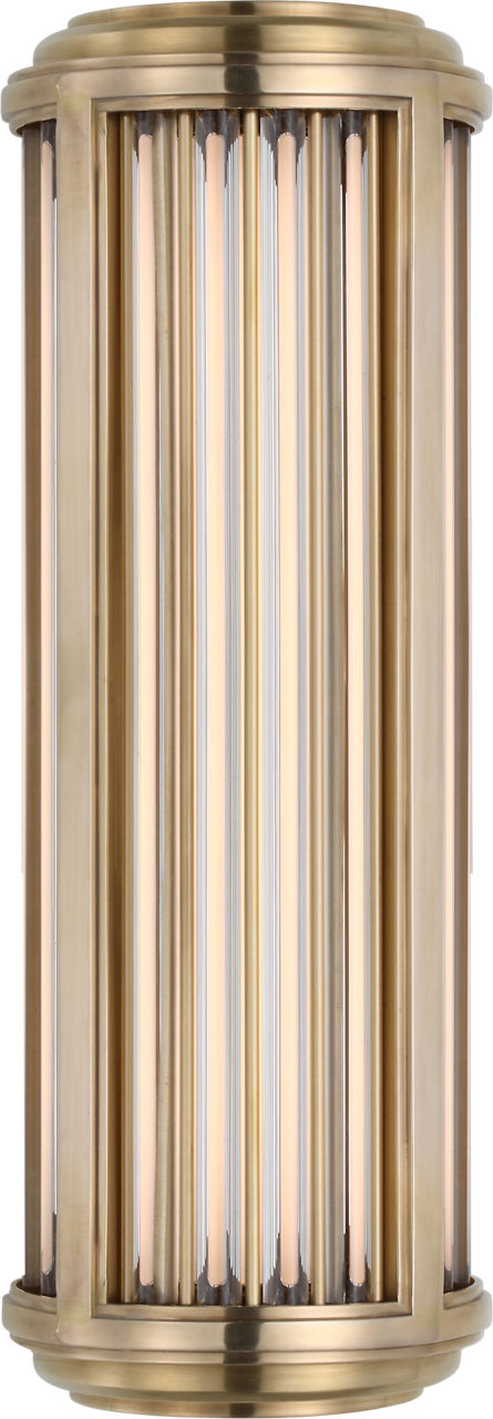 Perren Small Wall Sconce | Natural Brass and Glass Rods