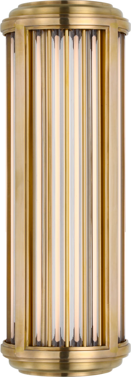 Perren Small Wall Sconce | Natural Brass and Glass Rods