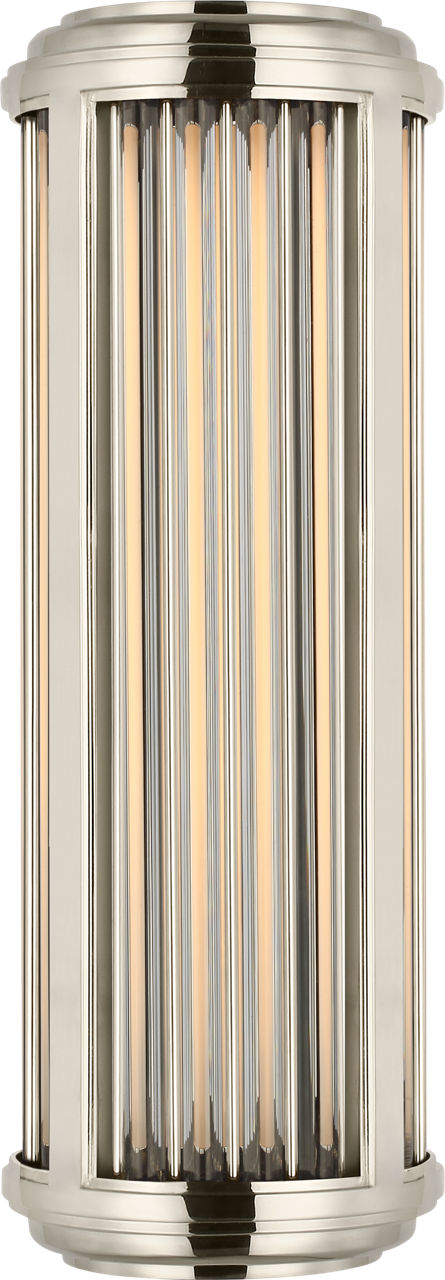 Perren Small Wall Sconce | Polished Nickel and Glass Rods