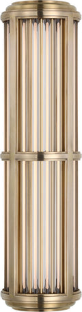 Perren Medium Wall Sconce | Natural Brass and Glass Rods