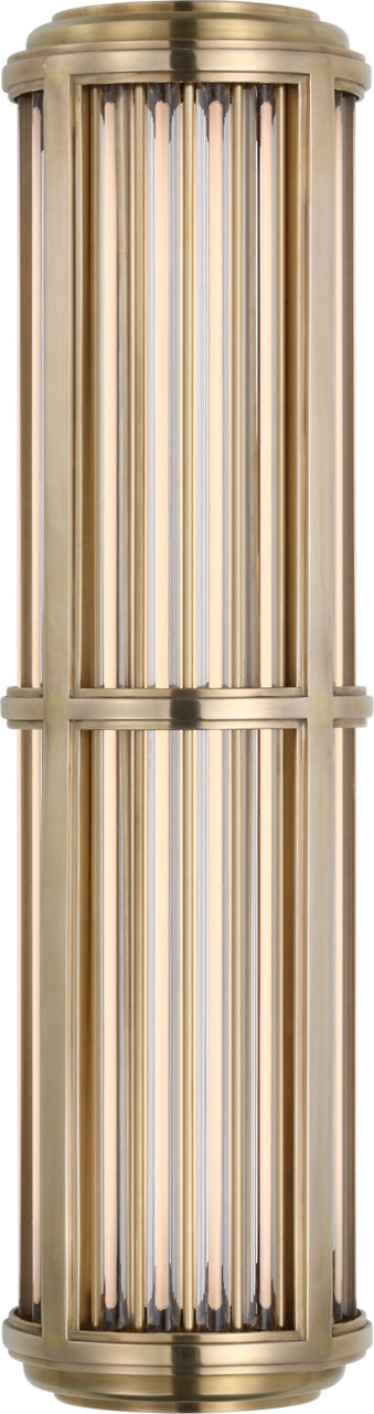 Perren Medium Wall Sconce | Natural Brass and Glass Rods